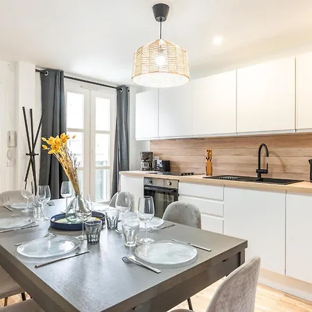 Design - 6 Guests - Buttes Chaumont Apartment Paris